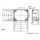 Velleman G311 ABS-Gehäuse 115 x 90 x 55 mm | Versiegelt Dunkelgrau