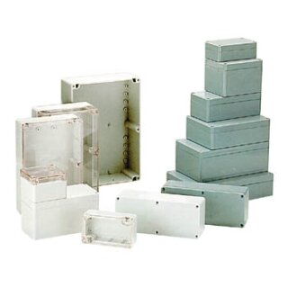 ABS-GEHÄUSE - WASSERDICHT - DUNKELGRAU - 120 x 120 x 60 mm