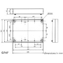 Velleman G747 Feuerhemmendes Gehäuse 225 x 165 x 40...