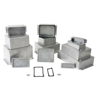 ABGEDICHTETES GESPRITZTES ALUMINIUMGEHÄUSE MIT FLANSCH