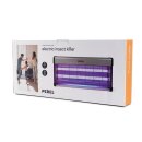 Perel Tools - GIK16N1 - 2 x 20 W - Elektrischer Insektenvernichter, UV-Lampe, Mückenlampe, Fliegenfalle, Anti Mücken Anti Fliegen Anti Wespen, Hochspannungsgitter 2800 V, 80 m², abnehmbare Auffangschale