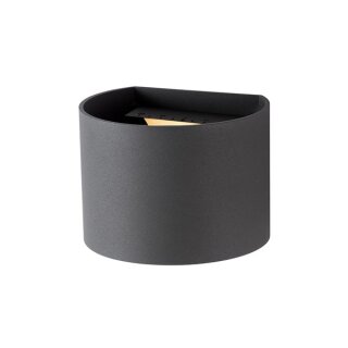 GARDEN LIGHTS - GOURA - WANDLEUCHTE - SCHWARZGRAU - 12 V - 250 lm - 3 W - 3000 K