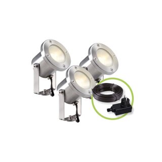GARDEN LIGHTS - CATALPA SET - STRAHLER - 12 V - 3-tlg. - 190 lm - 3 W - 3000 K