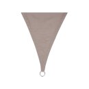 Perel - GSS3360TA - Dreieckiges Sonnensegel 3.6 x 3.6 x 3.6 m aus wasserabweisendem Polyester für Garten und Terrasse, 90 % UV-Schutz