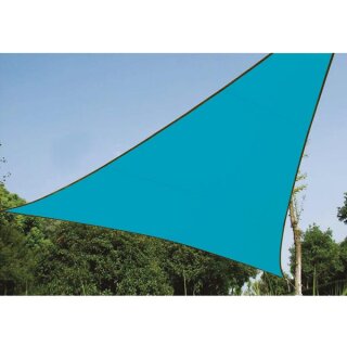 Perel - GSS3500BL - Sonnensegel, wasserabweisend, 5 x 5 x 5 m, 160 g/m², Polyester, Dreieck, Himmelblau - EOL