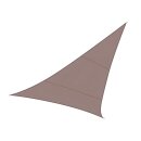 Perel - GSS3500TA - Sonnensegel, Segel Sonnenschutz für Terrasse und Pool, wasserabweisend, UV-Schutz, 3 Edelstahl-O-Ringe, 5 x 5 x 5 m, 160 g/m², Polyester, Dreieck, taupe