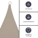 Perel - GSS4360 - Sonnensegel - Quadratisch - 3.6 x 3.6 m - Farbe: Cremeweiß