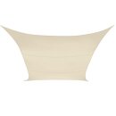 Perel - GSS4360 - Sonnensegel - Quadratisch - 3.6 x 3.6 m - Farbe: Cremeweiß