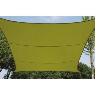 SONNENSEGEL - QUADRATISCH - 3.6 x 3.6 m - FARBE: GELBGRÜN