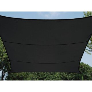 WASSERDURCHLÄSSIGES SONNENSEGEL - QUADRATISCH - 5 x 5 m - FARBE: CHARCOAL