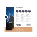 Perel LED Schattensegel 3,6 m Anthrazit | 107 Solar-LEDs | GSST36MLEDSPA