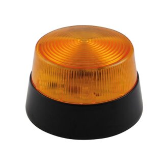 Velleman - HAA40AN - LED-Blitzleuchte orange, 12 V DC, 77 mm, 15 LEDs, Signalleuchte und Warnleuchte