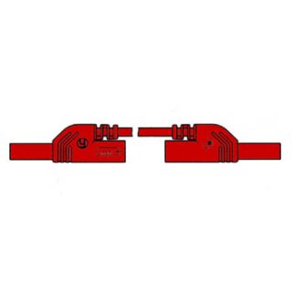 BERÜHRUNGSSICHERE MESSLEITUNG 4mm 100cm / ROT (MLB-SH/WS 100/1)