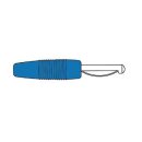 VOLLKONTAKTSTECKER 4mm MIT SCHRAUBANSCHLUSS / BLAU (VON 20)