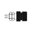 Hirschmann - HM2401 - Isolierte 4mm-Buchsen  / Schwarz...