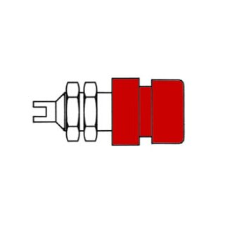 Hirschmann - HM2411 - Isolierte 4mm-Buchse  / Rot (BIL 20)