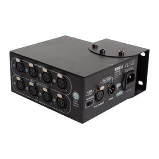 8-WEGE DMX-SPLITTER - KOMPAKTES GEHÄUSE