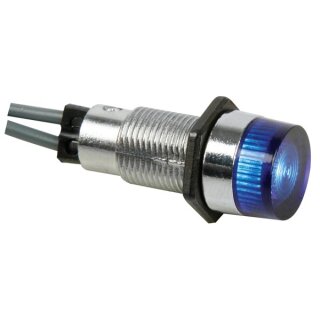 KONTROLL-LAMPE - RUND - BLAU - 220 V - 13 mm