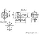 Velleman - KS3 - Schlüsselschalter - 2P - Aus-Ein (DPST)