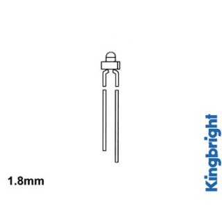 Kingbright - LED - Gelb Diffus - Standard - 1.8 mm