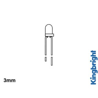 LED - GRÜN DIFFUS - STANDARD - 3 mm