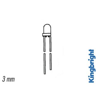 Kingbright L-36BGD | Blinkende LED Grün Diffus 3 mm kaufen