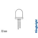 10mm Super Bright LED Lamp Yellow Diffused 70mcd
