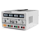 DC-DOPPEL-LABORNETZGERÄT 2 x 0-30 VDC / 0-3 A + 5...