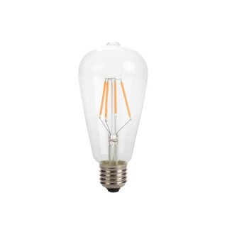 RETRO-LAMPE MIT LED-FILAMENT - T64 - 4 W - E27 - INTENSIVE FARBWIEDERGABE -WARMWEIß