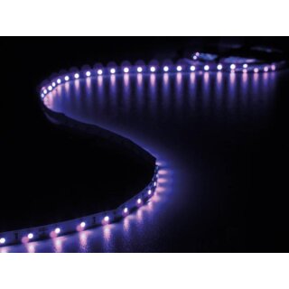 SATZ MIT FLEXIBLEM LED-STREIFEN UND NETZTEIL - ULTRAVIOLETT - 300 LEDs - 5 m - 12 VDC - OHNE BESCHICHTUNG