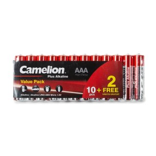 ALKALI-MANGAN AAA VORTEILSPACK (10 + 2 St.)  / LR03 1.5 V - 1200 mAh