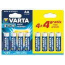 Varta LR6/44 Alkaline AA LR6 1,5V Promo Pack 8 Batterien