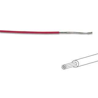 MONTAGEKABEL -  ø 1.4 mm - 0.2 mm² - MEHRADRIG - ROT