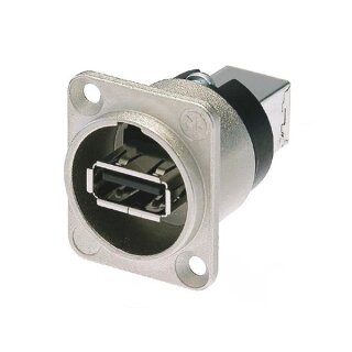 NEUTRIK - REVERSIBLER USB-ADAPTER (TYP USB A und USB B), NICKEL D-GEHÄUSE
