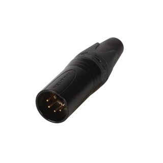 NEUTRIK - XLR-KABELSTECKER, 5-POLIGER KABELSTECKER, VERGOLDET, SCHWARZES GEHÄUSE