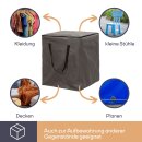 Perel - OCLCB - Schutzhülle für Gartenkissen 75 x 75 x 90 cm, wasserabweisende Aufbewahrungstasche für draußen