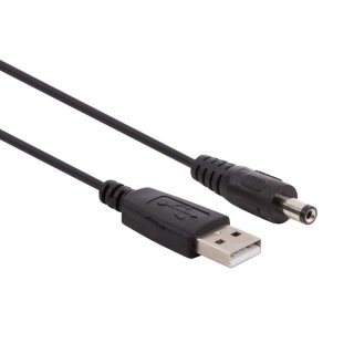 USB 2.0-KABEL - A-STECKER AUF DC-STECKER - 2.1 x 5.5 mm - SCHWARZ - 1 m