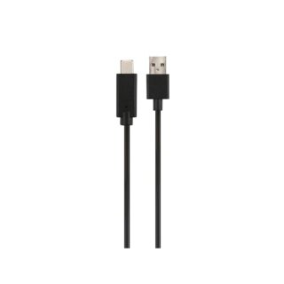 KABEL USB 2.0 A STECKER AUF USB 2.0 TYP C STECKER - 1 m - SCHWARZ