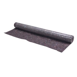 Toolland - PH532 - Abdeckvlies, Unterseite plastifiziert, Filz, Grau, 1 m x 10 m