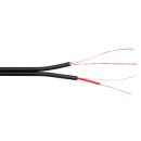 DOPPELT GESCHIRMTES AUDIOKABEL 2 x 0.14mm² SCHWARZ