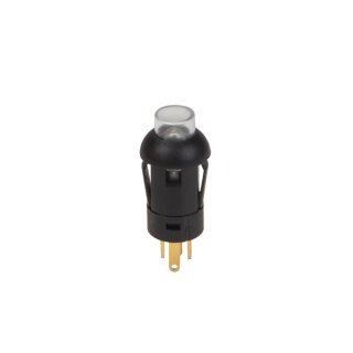 MINI-DRUCKTASTER - RUND - SPST AUS-(EIN) - 1P - MIT KABELN - BLAUE LED