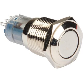 Velleman - R1600 - Drucktaster - Rund - Metall SPDT 1NO 1NC