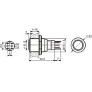 Velleman - R1600 - Drucktaster - Rund - Metall SPDT 1NO 1NC