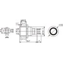Velleman - R1610B - Druckschalter - Rund - Metall - SPDT...