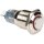 DRUCKSCHALTER - RUND - HOCH - METALL - SPDT 1NO 1NC - ROTE RINGBELEUCHTUNG