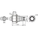 Velleman R1710W Hoher Rundmetallschalter SPDT 1NO/1NC mit...