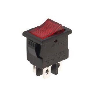 SPST Doppel 6 Pin Wippschalter Mit Roter Kontrollleuchte, 15 A 250 V AC Fur Boote 90742759 SPST Doppel 6 Pin Wippschalter Mit Roter Kontrollleuchte, 15 A 250 V AC Fur Boote 90742759