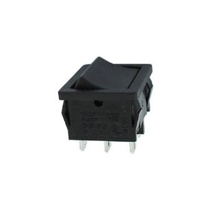 LEISTUNGSWIPPENSCHALTER 5A-250V DPDT EIN-EIN - SCHWARZ