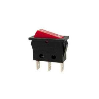 LEISTUNGSWIPPENSCHALTER 10A-250V SPST EIN-AUS - MIT ROTER NEONLAMPE