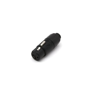 REAN - XLR-BUCHSE AUF STECKER - SCHWARZ